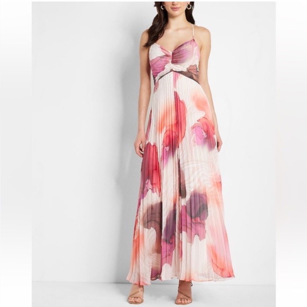 Express Printed Sleeveless Maxi Dress Size S
